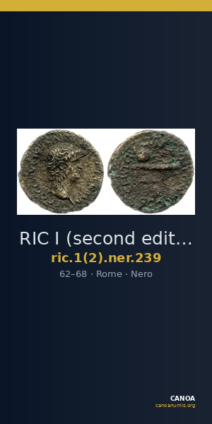 RIC I (second edition) Nero 239 — CANOA