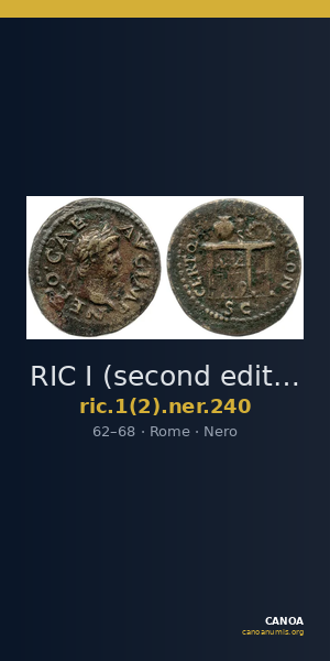 RIC I (second edition) Nero 240 — CANOA