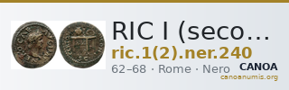 RIC I (second edition) Nero 240 — CANOA