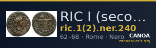 RIC I (second edition) Nero 240 — CANOA