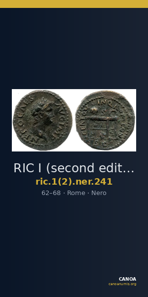 RIC I (second edition) Nero 241 — CANOA