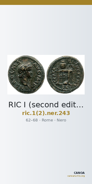 RIC I (second edition) Nero 243 — CANOA