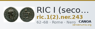 RIC I (second edition) Nero 243 — CANOA