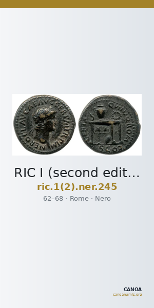RIC I (second edition) Nero 245 — CANOA