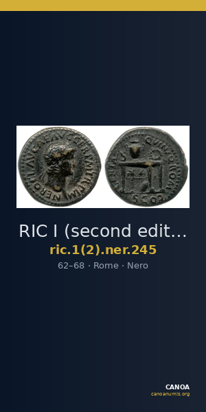 RIC I (second edition) Nero 245 — CANOA