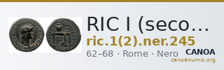 RIC I (second edition) Nero 245 — CANOA