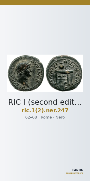 RIC I (second edition) Nero 247 — CANOA
