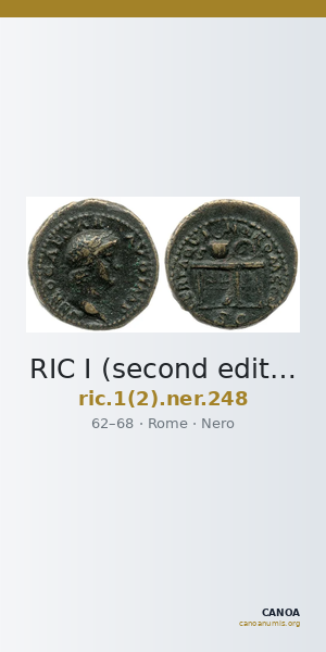 RIC I (second edition) Nero 248 — CANOA