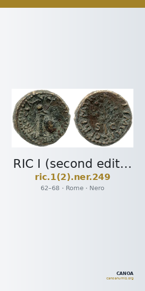 RIC I (second edition) Nero 249 — CANOA