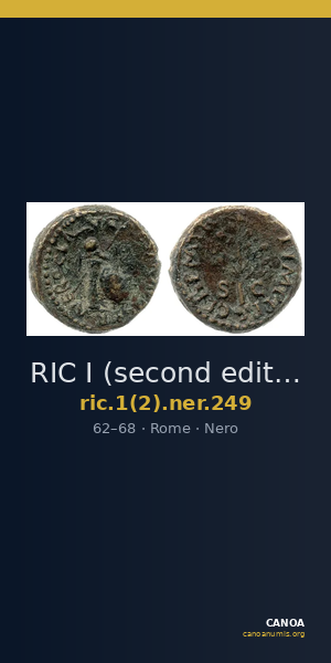 RIC I (second edition) Nero 249 — CANOA