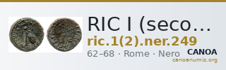 RIC I (second edition) Nero 249 — CANOA