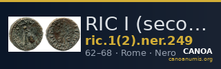 RIC I (second edition) Nero 249 — CANOA