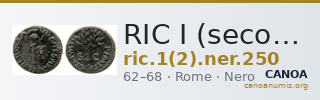 RIC I (second edition) Nero 250 — CANOA