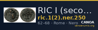 RIC I (second edition) Nero 250 — CANOA