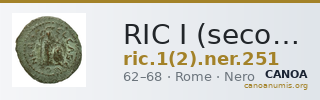 RIC I (second edition) Nero 251 — CANOA