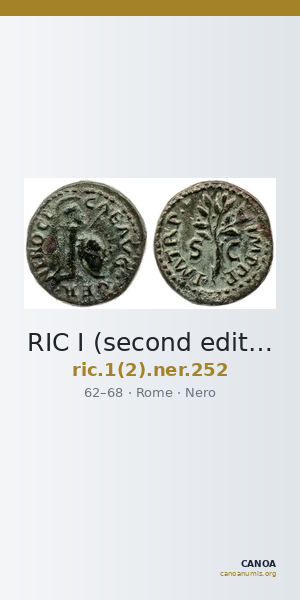RIC I (second edition) Nero 252 — CANOA