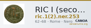 RIC I (second edition) Nero 253 — CANOA