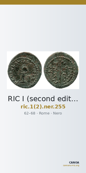 RIC I (second edition) Nero 255 — CANOA