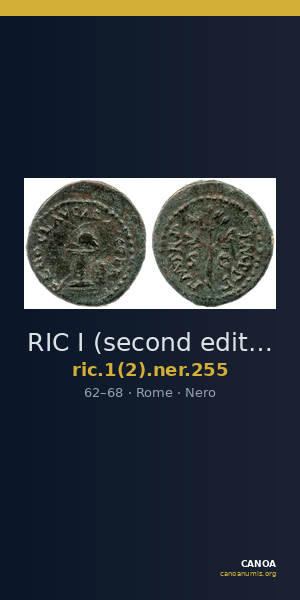RIC I (second edition) Nero 255 — CANOA