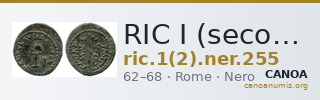 RIC I (second edition) Nero 255 — CANOA