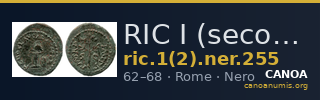 RIC I (second edition) Nero 255 — CANOA