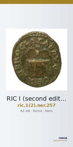 RIC I (second edition) Nero 257 — CANOA
