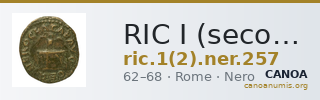 RIC I (second edition) Nero 257 — CANOA