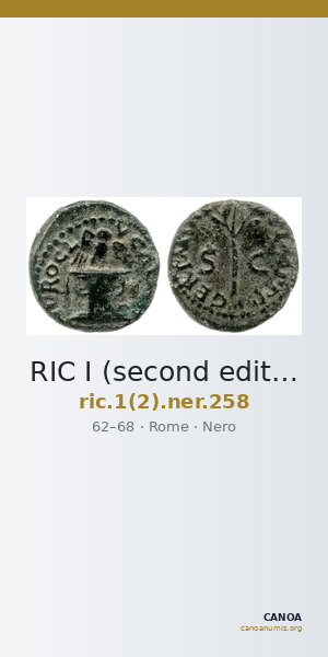 RIC I (second edition) Nero 258 — CANOA