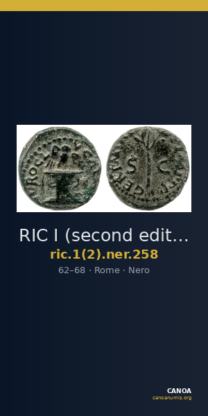 RIC I (second edition) Nero 258 — CANOA