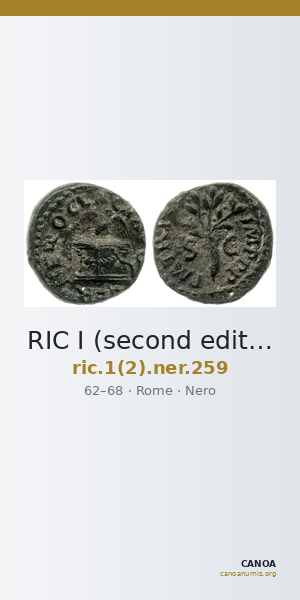 RIC I (second edition) Nero 259 — CANOA