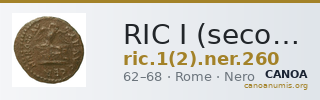 RIC I (second edition) Nero 260 — CANOA