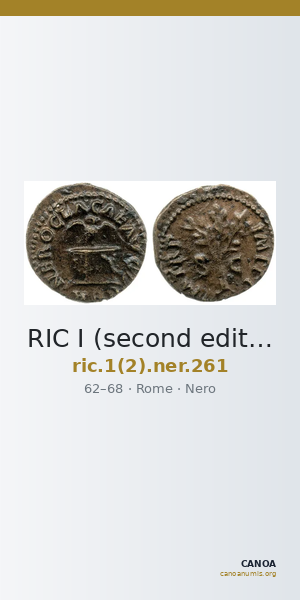 RIC I (second edition) Nero 261 — CANOA
