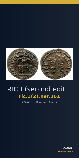 RIC I (second edition) Nero 261 — CANOA