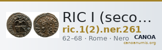 RIC I (second edition) Nero 261 — CANOA