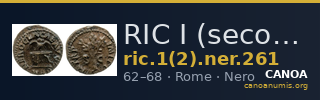 RIC I (second edition) Nero 261 — CANOA