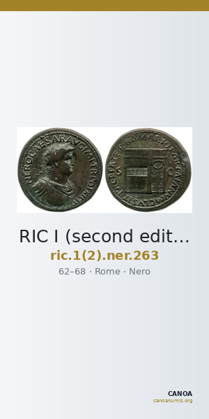 RIC I (second edition) Nero 263 — CANOA