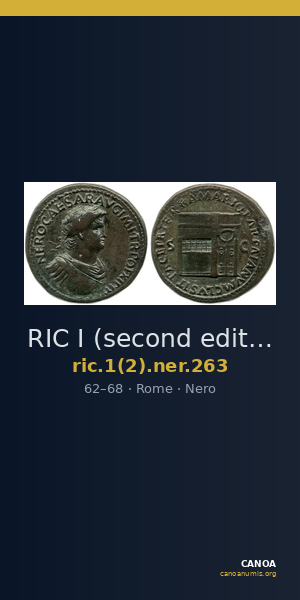 RIC I (second edition) Nero 263 — CANOA