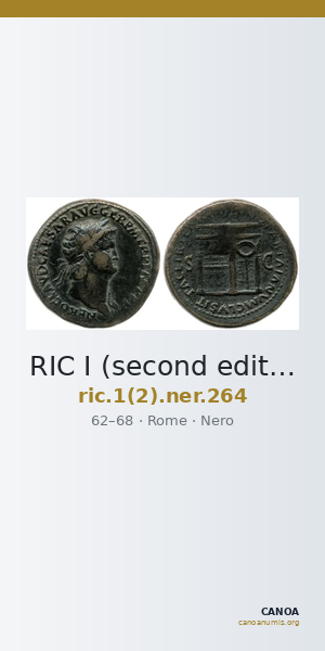 RIC I (second edition) Nero 264 — CANOA