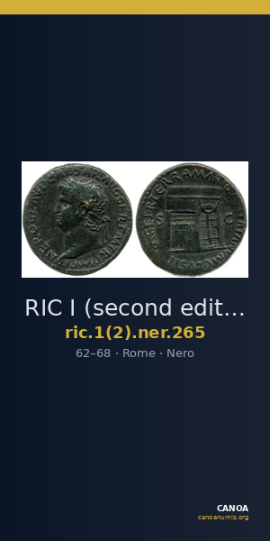 RIC I (second edition) Nero 265 — CANOA