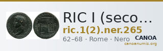 RIC I (second edition) Nero 265 — CANOA