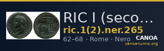 RIC I (second edition) Nero 265 — CANOA