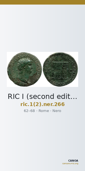 RIC I (second edition) Nero 266 — CANOA
