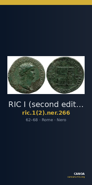 RIC I (second edition) Nero 266 — CANOA
