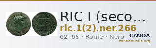RIC I (second edition) Nero 266 — CANOA