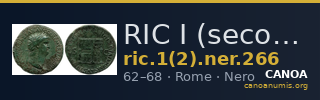 RIC I (second edition) Nero 266 — CANOA