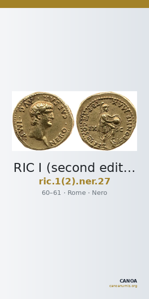RIC I (second edition) Nero 27 — CANOA