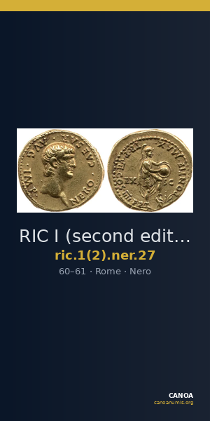 RIC I (second edition) Nero 27 — CANOA