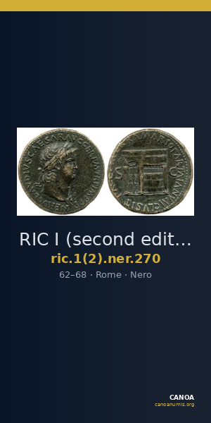 RIC I (second edition) Nero 270 — CANOA