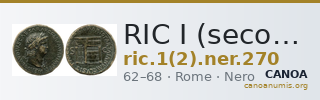 RIC I (second edition) Nero 270 — CANOA