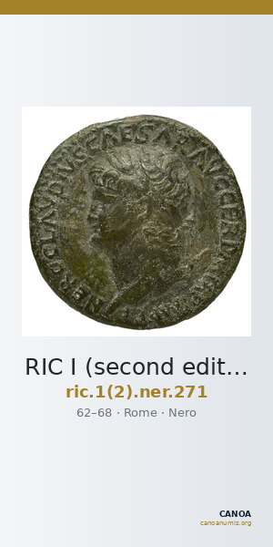 RIC I (second edition) Nero 271 — CANOA
